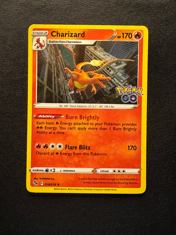010 Charizard Pokemon GO Rare Holo Near Mint