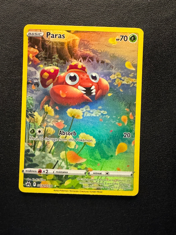 GG32 Paras Crown Zenith Rare Holo Near Mint