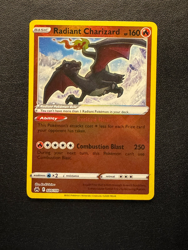 020 Radiant Charizard Crown Zenith Radiant Rare NM