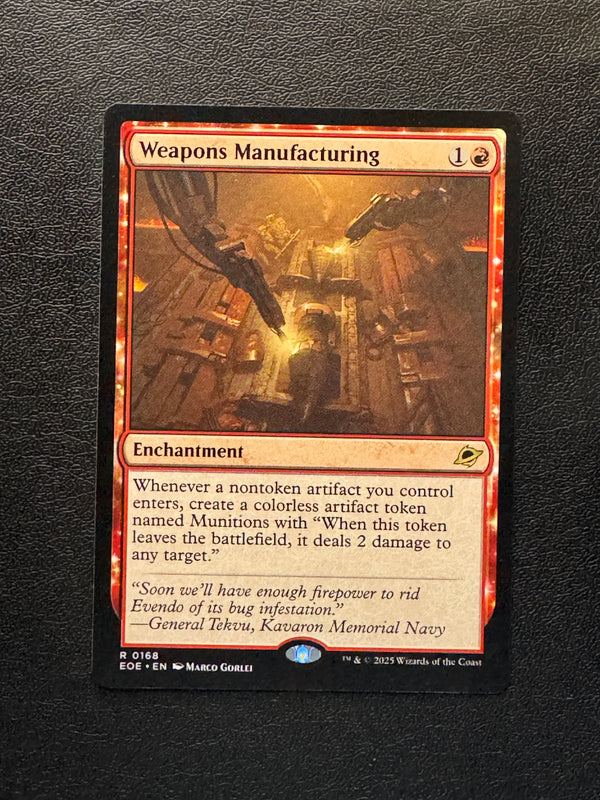 168 Weapons Manufacturing Edge of Eternities Rare Normal Near Mint