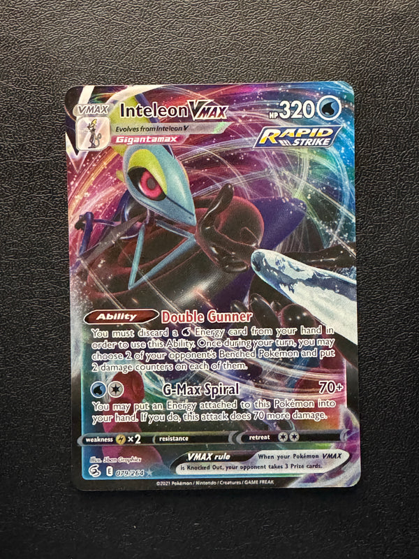 079 Inteleon VMAX Fusion Strike Holo Rare VMAX Near Mint