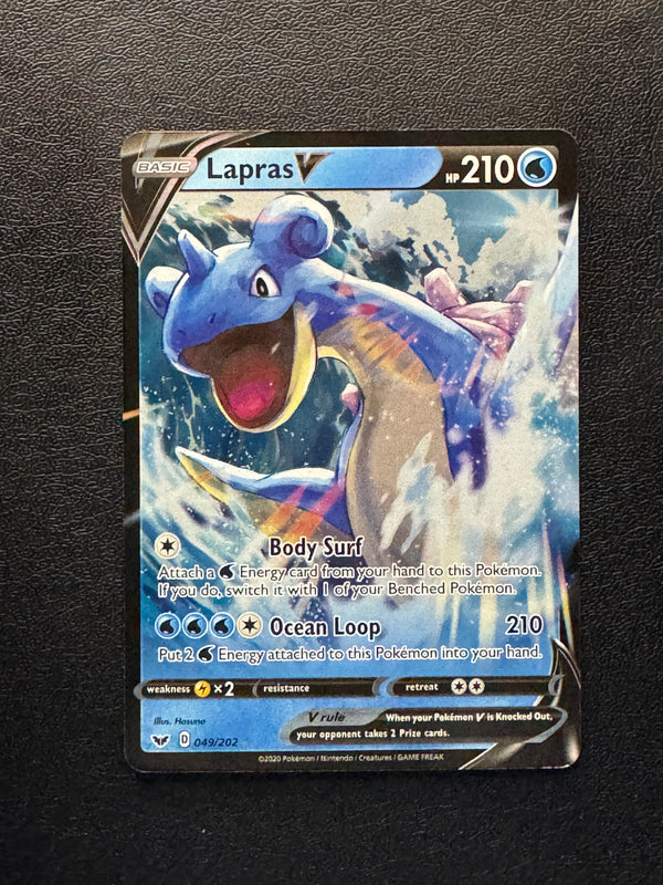 049 Lapras V Sword & Shield Holo Rare V Near Mint