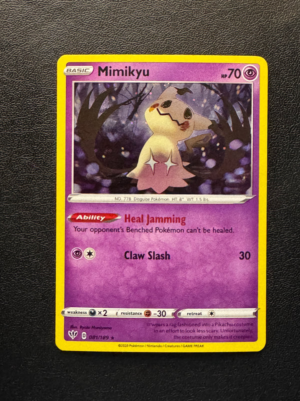 081 Mimikyu [Cosmos Holo] Darkness Ablaze Rare Near Mint