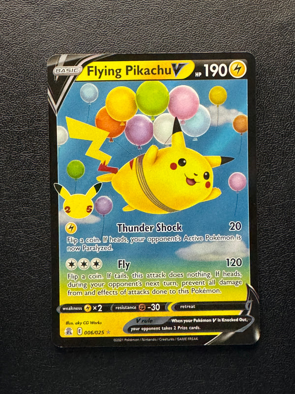 006 Flying Pikachu V Celebrations Holo Rare V Near Mint