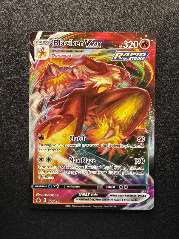 021 Blaziken VMAX Chilling Reign Holo Rare VMAX Near Mint