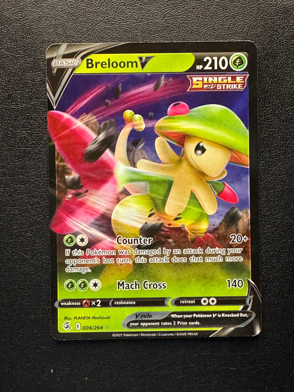 006 Breloom V Fusion Strike Holo Rare V NM