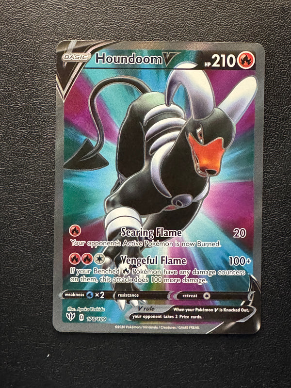 178 Houndoom V Darkness Ablaze Rare Ultra Near Mint