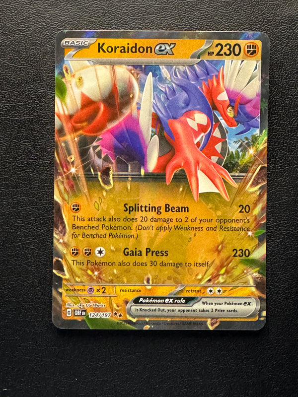 124 Koraidon ex Obsidian Flames Double Rare Near Mint