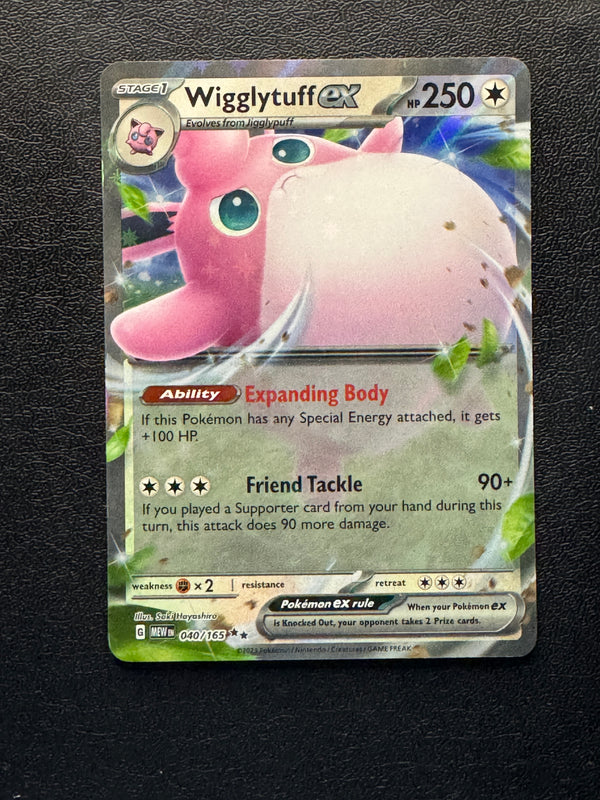 040 Wigglytuff ex Scarlet & Violet 151 Double Rare NM