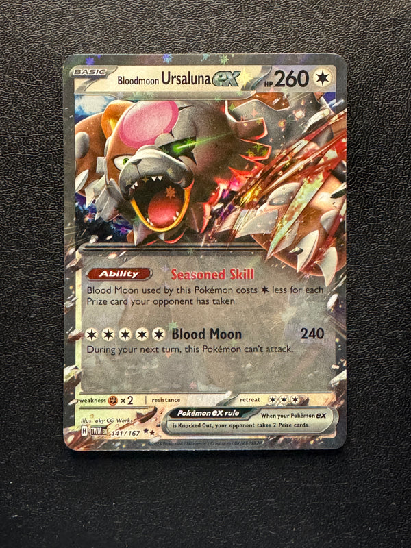 141 Bloodmoon Ursaluna ex Twilight Masquerade Double Rare Near Mint