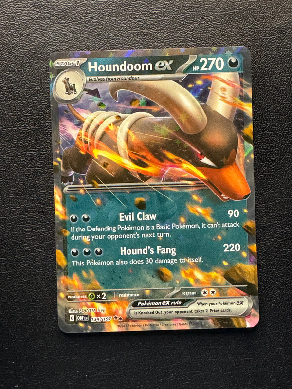 134 Houndoom ex Obsidian Flames Double Rare NM