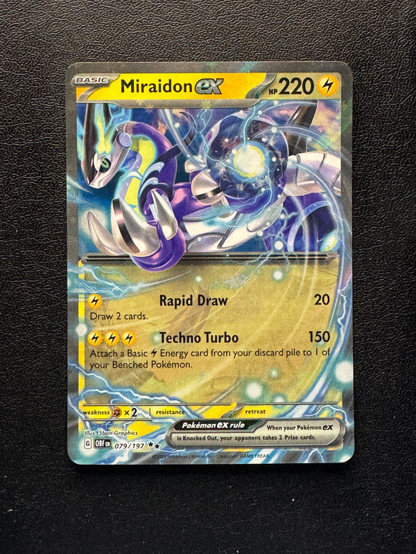 079 Miraidon ex Obsidian Flames Double Rare Near Mint