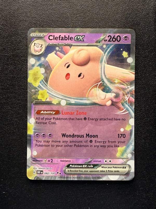 082 Clefable ex Obsidian Flames Double Rare Near Mint