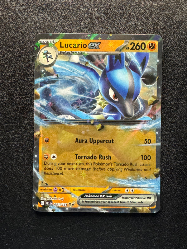 051 Lucario ex Prismatic Evolutions Double Rare Near Mint
