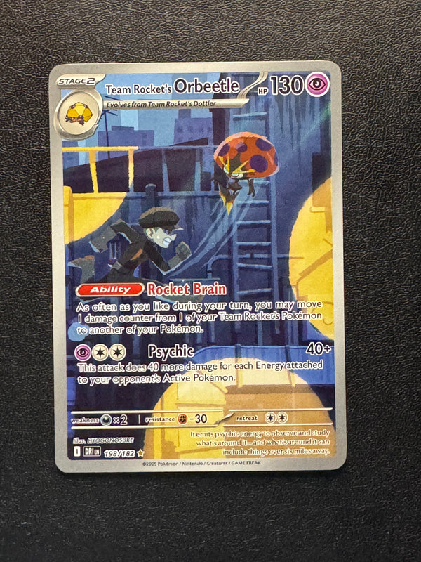 198 Team Rocket's Orbeetle Destined Rivals Illustration Rare Near Mint