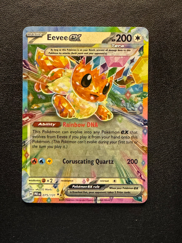 075 Eevee ex Prismatic Evolutions Double Rare Near Mint