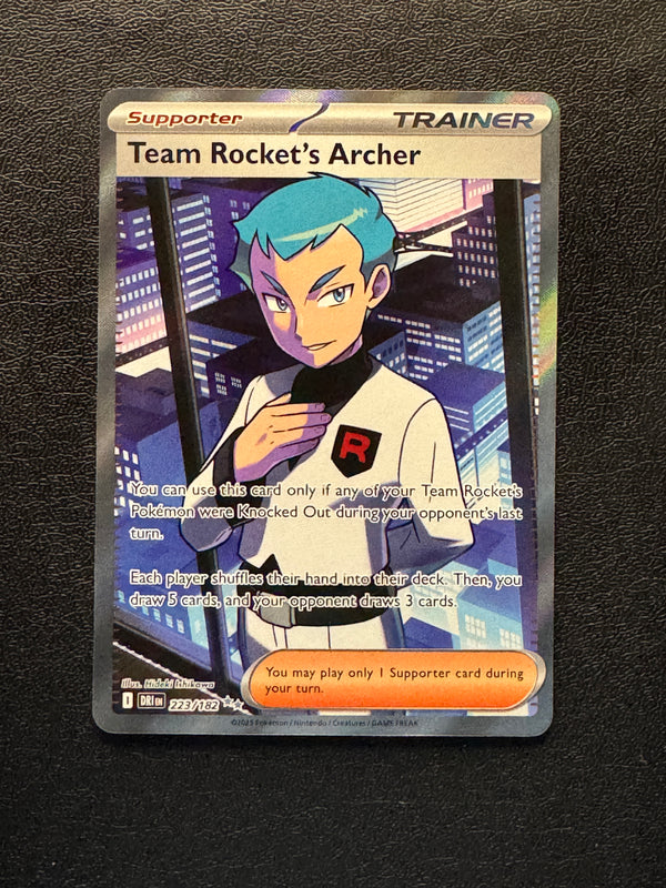 223 Team Rocket's Archer Destined Rivals Ultra Rare Near Mint
