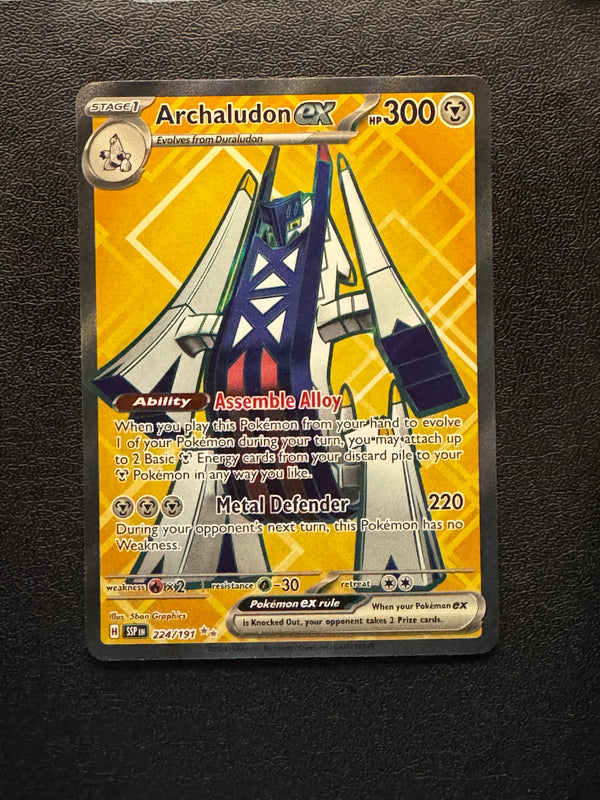 224 Archaludon ex Surging Sparks Ultra Rare Near Mint