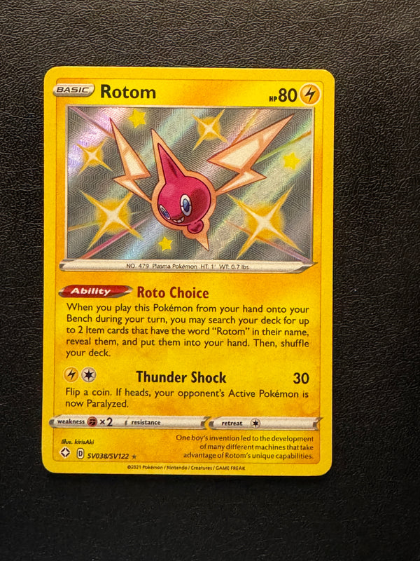 SV038 Rotom Shining Fates Rare Shiny Near Mint