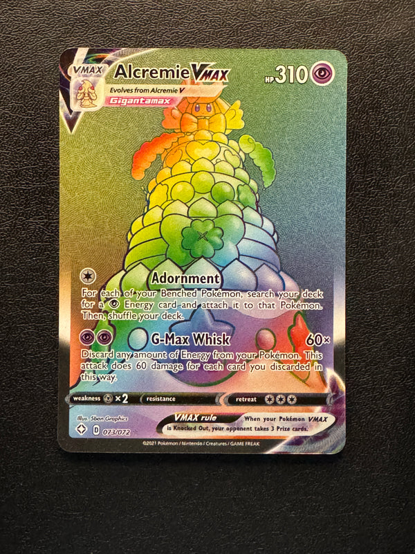 073 Alcremie VMAX Shining Fates Rare Rainbow Near Mint