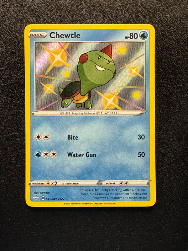 SV028 Chewtle Shining Fates Rare Shiny Near Mint
