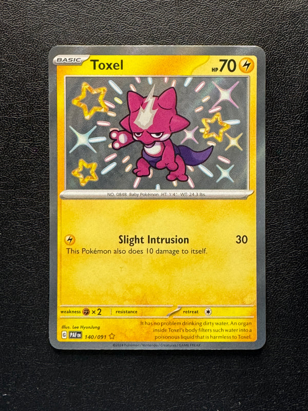 140 Toxel Paldean Fates Shiny Rare Near Mint