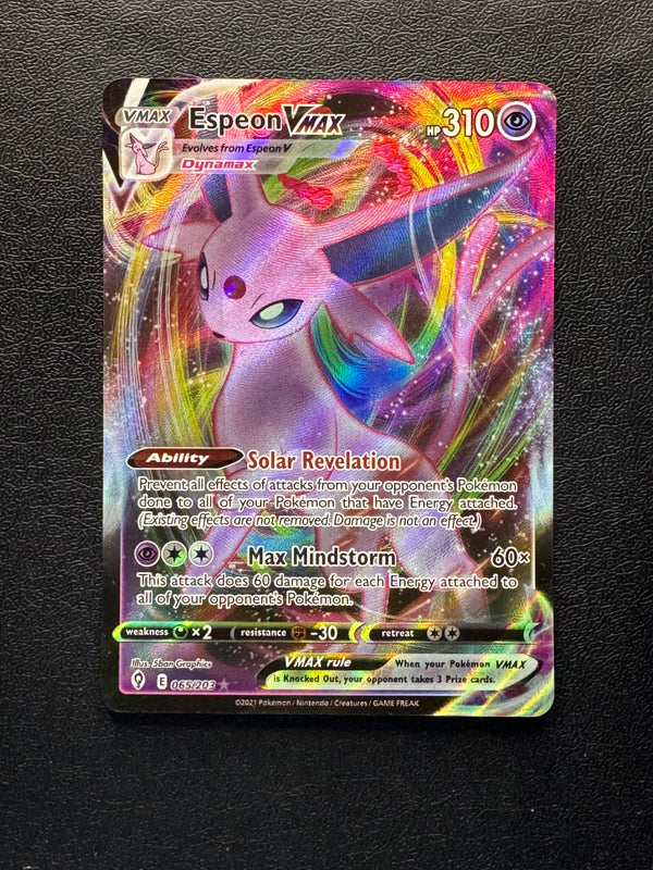 065 Espeon VMAX Evolving Skies Holo Rare VMAX Near Mint