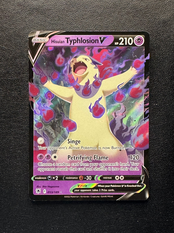 053 Hisuian Typhlosion V Astral Radiance Holo Rare V Near Mint