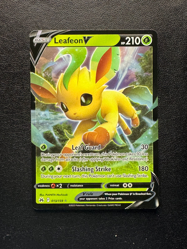 013 Leafeon V Crown Zenith Holo Rare V Near Mint