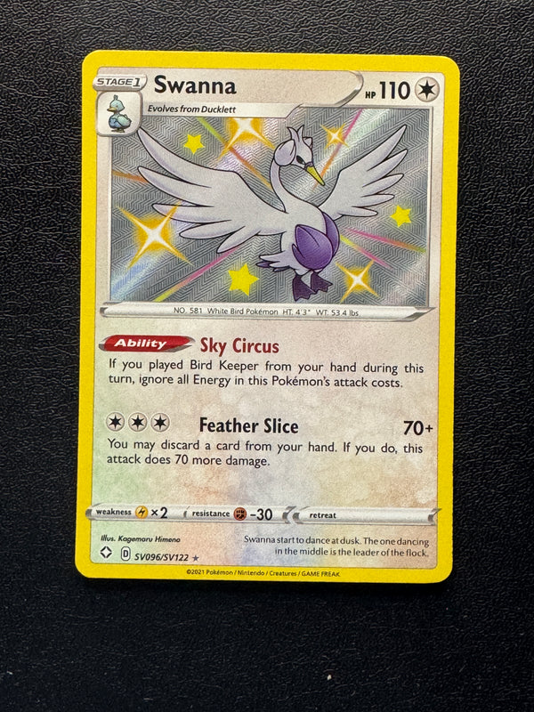 SV096 Swanna Shining Fates Rare Shiny Near Mint