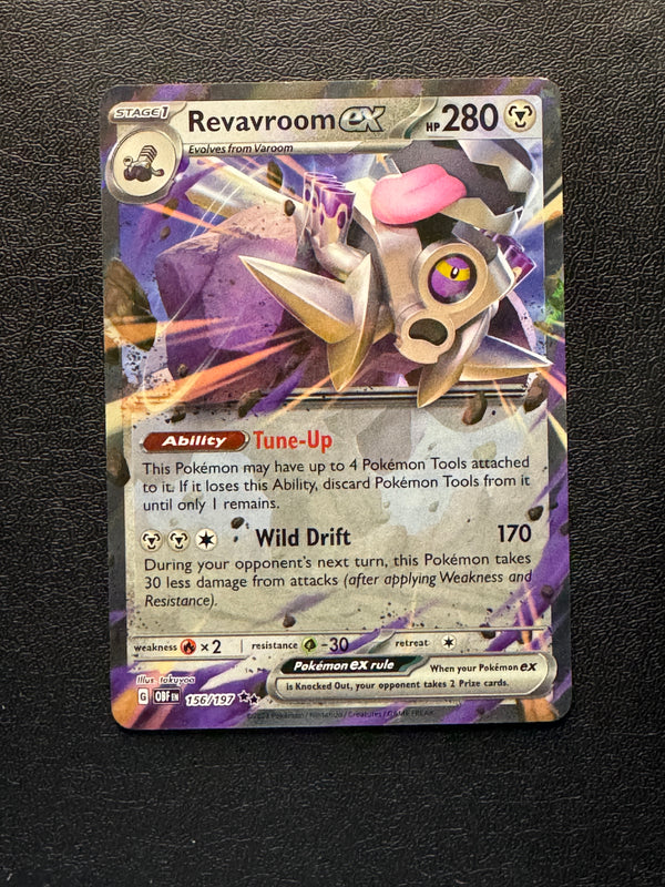 156 Revavroom ex Obsidian Flames Double Rare Near Mint
