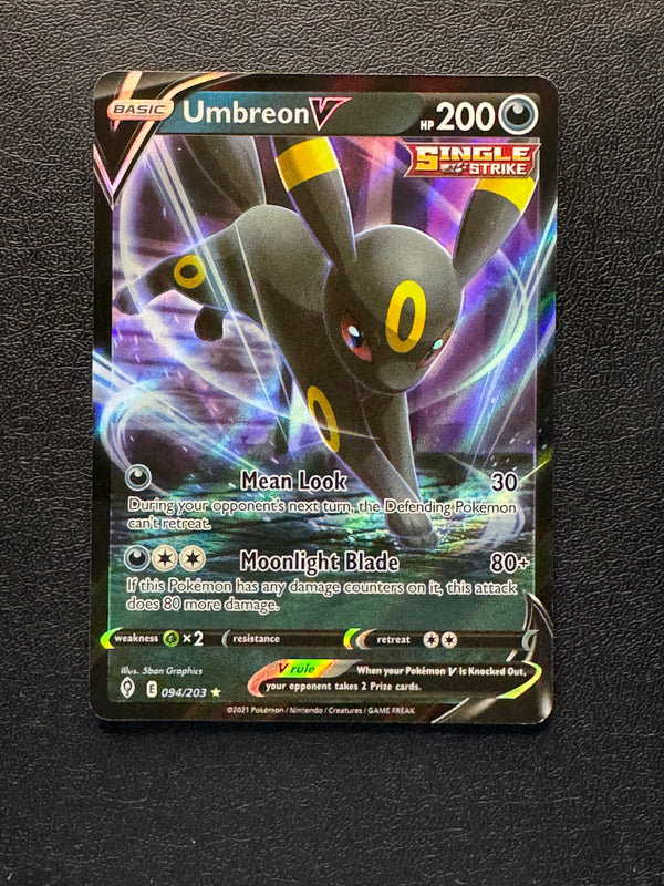 094 Umbreon V Evolving Skies Holo Rare V Near Mint