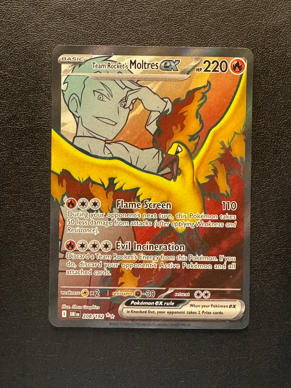 208 Team Rocket's Moltres ex Destined Rivals Ultra Rare Near Mint