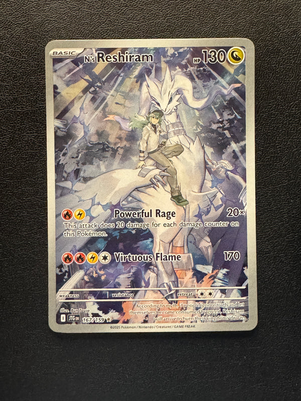 167 N's Reshiram Journey Together Illustration Rare Near Mint