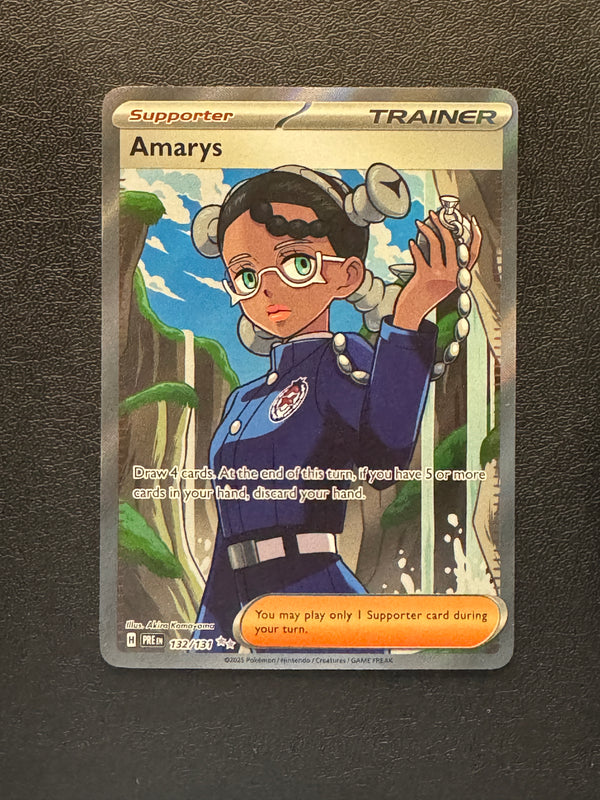 132 Amarys Prismatic Evolutions Ultra Rare Near Mint