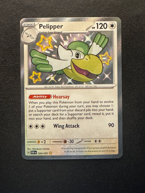 204 Pelipper Paldean Fates Shiny Rare Near Mint