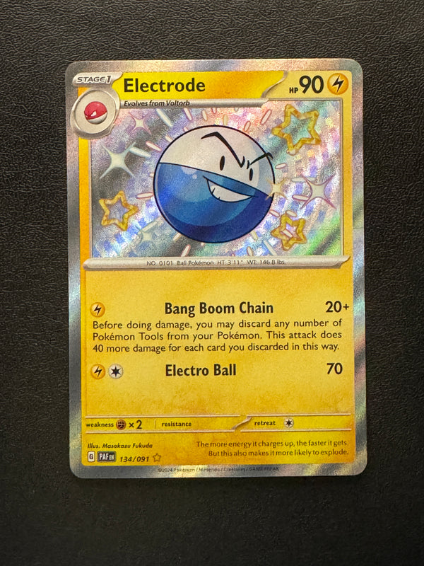 134 Electrode Paldean Fates Shiny Rare Near Mint