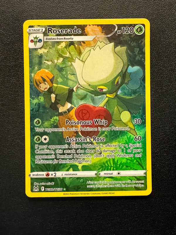 TG02 Roserade Lost Origin Rare Holo Near Mint