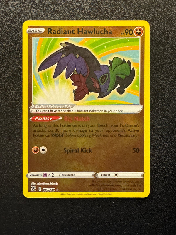 081 Radiant Hawlucha Astral Radiance Radiant Rare Near Mint