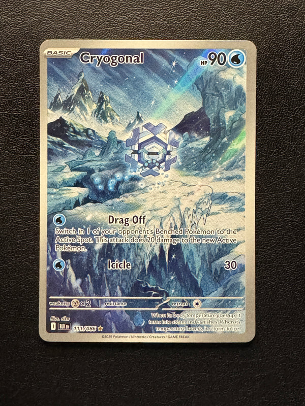 111 Cryogonal Black Bolt Illustration Rare Near Mint