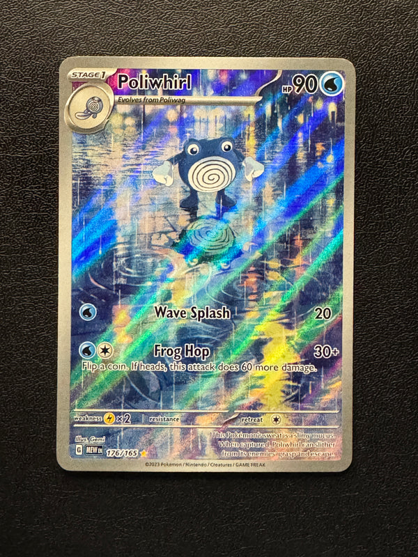 176 Poliwhirl Scarlet & Violet 151 Illustration Rare Near Mint