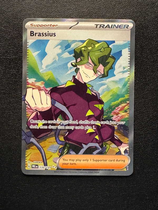135 Brassius Prismatic Evolutions Ultra Rare Near Mint