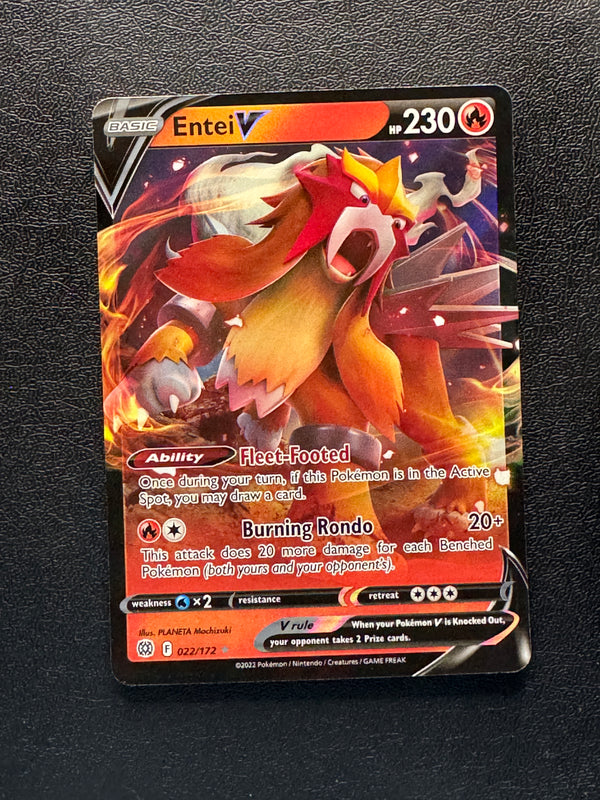 022 Entei V Brilliant Stars Holo Rare V Near Mint