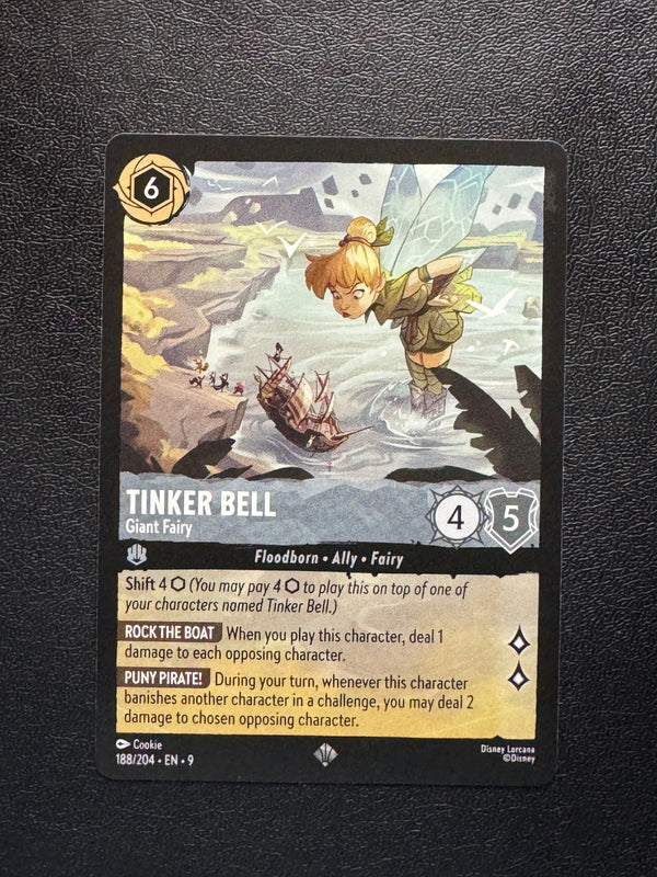 188 Tinker Bell - Giant Fairy Fabled Super Rare Near Mint
