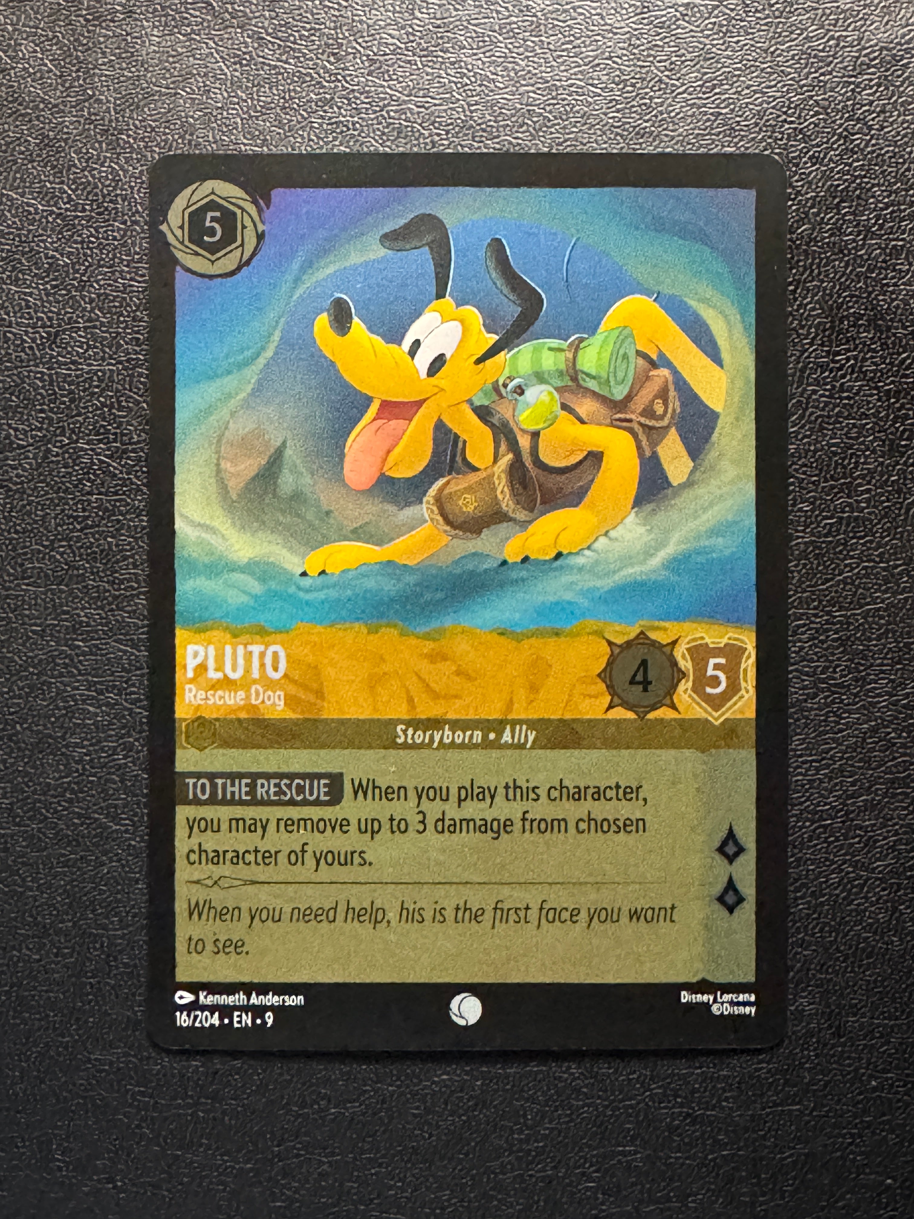 pluto lorcana card 016 Pluto