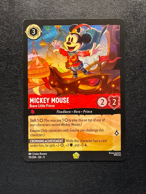 111 Mickey Mouse - Brave Little Prince Fabled Legendary Near Mint