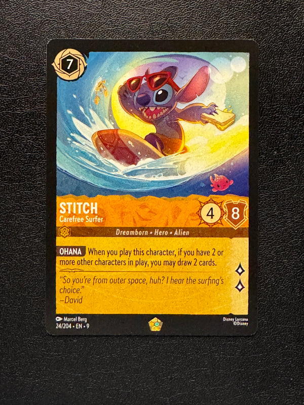 024 Stitch - Carefree Surfer Fabled Legendary Near Mint