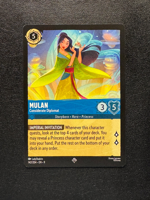 142 Mulan - Considerate Diplomat Fabled Super Rare Near Mint