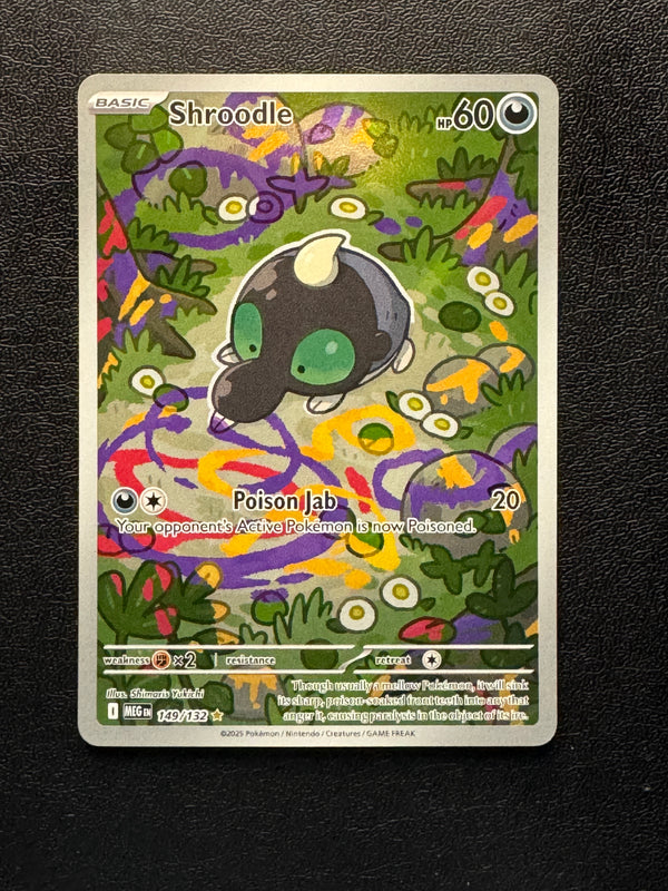 149 Shroodle Mega Evolution Illustration Rare Near Mint