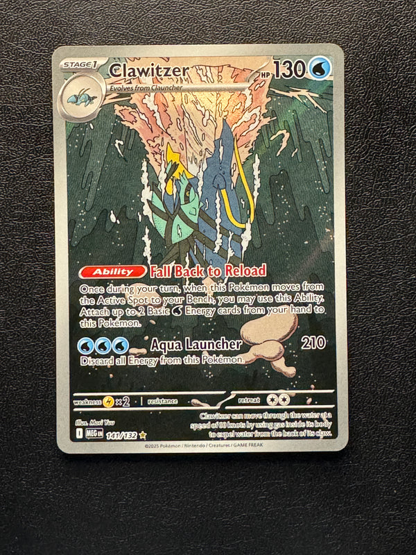 141 Clawitzer Mega Evolution Illustration Rare Near Mint